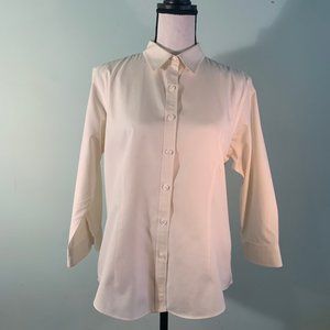 LLBean 3/4 Sleeve Button Shirt